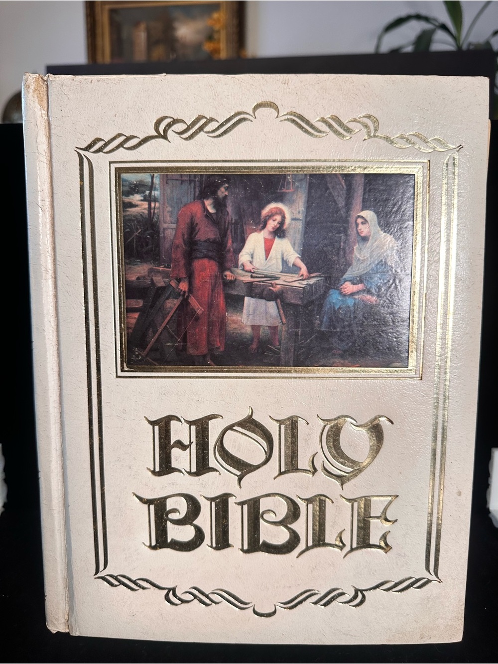 Vintage 1976 King James Leather Bound Keepsake Edition Holy Bible AS IS